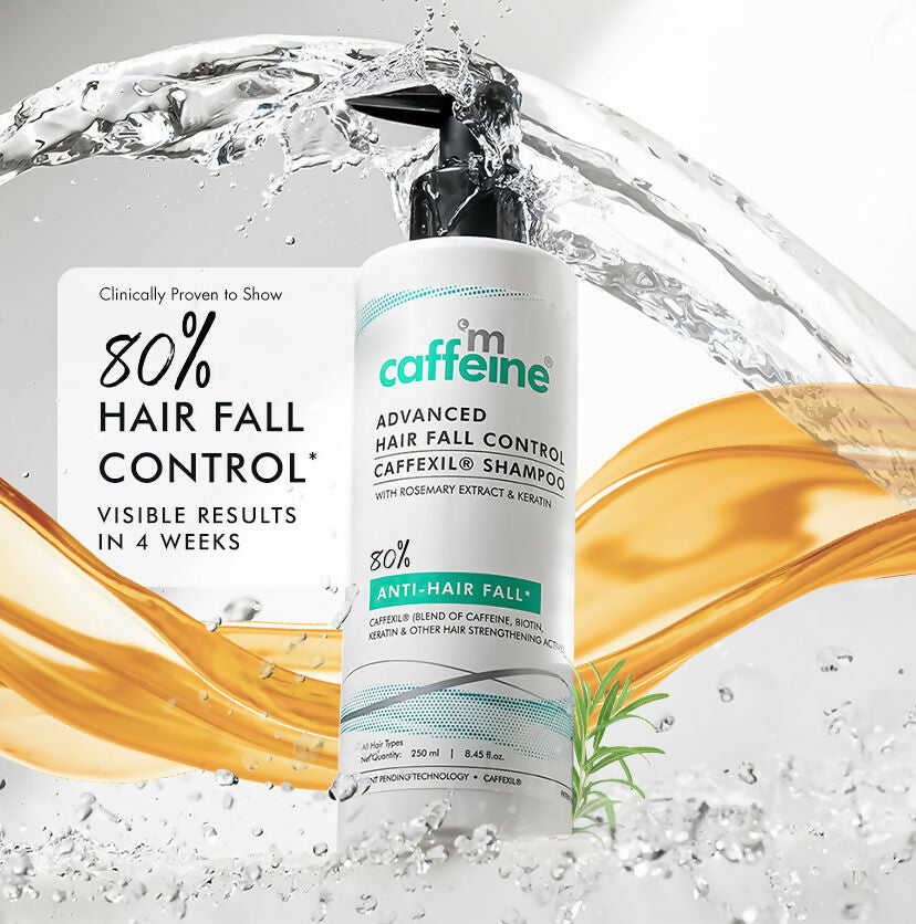 mCaffeine Advanced Hair Fall Control Caffexil Shampoo with Rosemary - Distacart