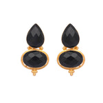 Thumbnail for Nuyug 22K Gold Plated Black Embrace Earrings