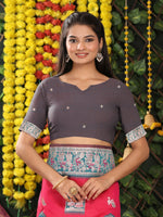 Thumbnail for Astita Silk Pink Saree