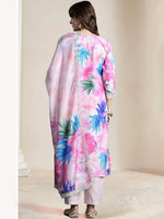 Thumbnail for Indo Era Women Floral Embroidered Regular Thread Work Kurta with Trousers & With Dupatta