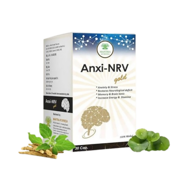 Mantra Ayurveda Anxi-NRV Gold Capsule - Distacart