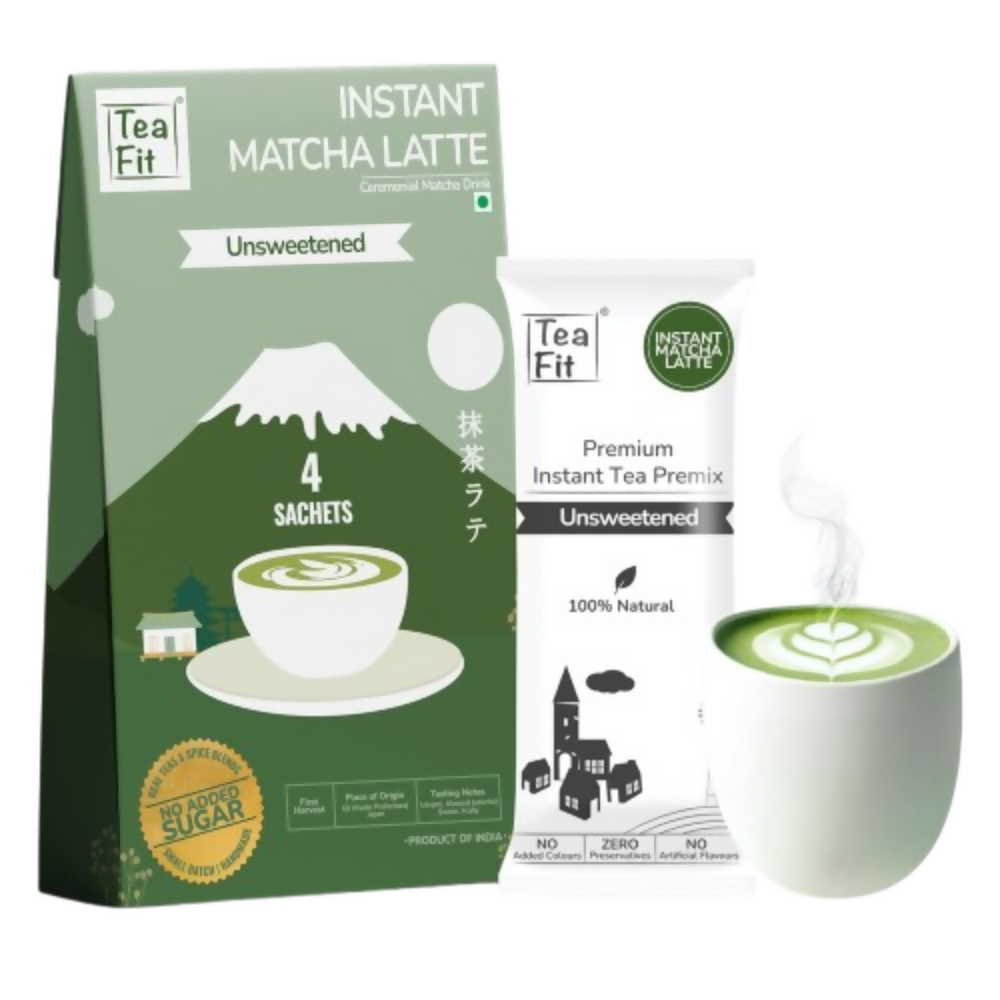 TeaFit Ceremonial No Sugar Instant Matcha Latte Premix - Distacart