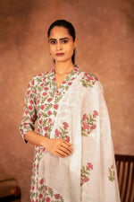 Thumbnail for Joban Fashion Red Green Hand Block Printed Cotton Suit Set - Distacart