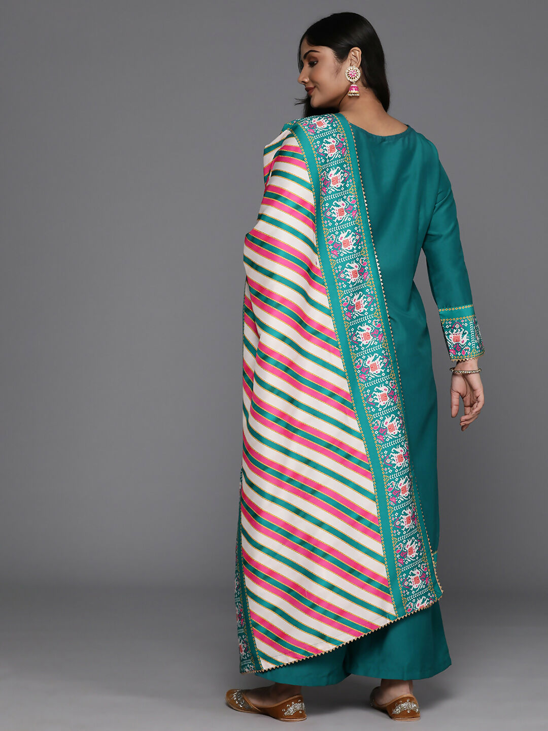 Ahalyaa Women's Traditional wear Kurta Set - Sea Green - Distacart