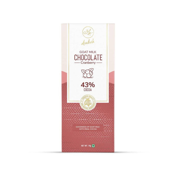 Aadvik Goat Milk Chocolate - Cranberry - Distacart