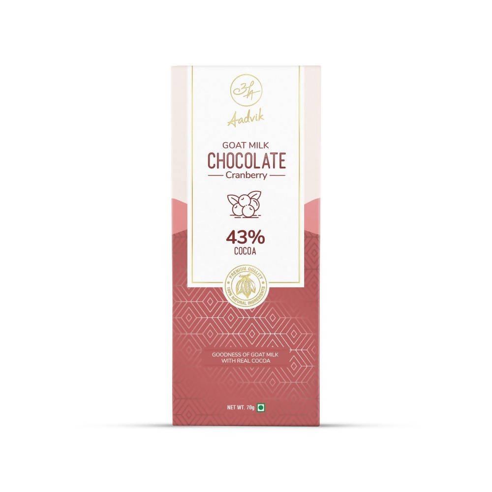 Aadvik Goat Milk Chocolate - Cranberry - Distacart
