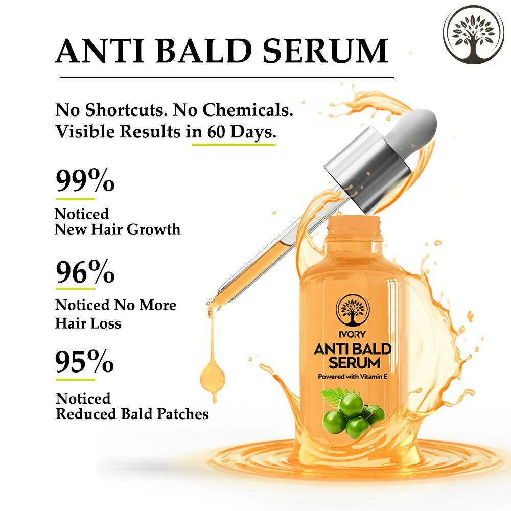 Ivory Natural Bald Serum For Baldness, Hair Thinning And Hair Fall - Distacart