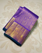 Thumbnail for Preksha Creation Designer Women Banarasi Soft Silk Saree - Dark Blue - Distacart