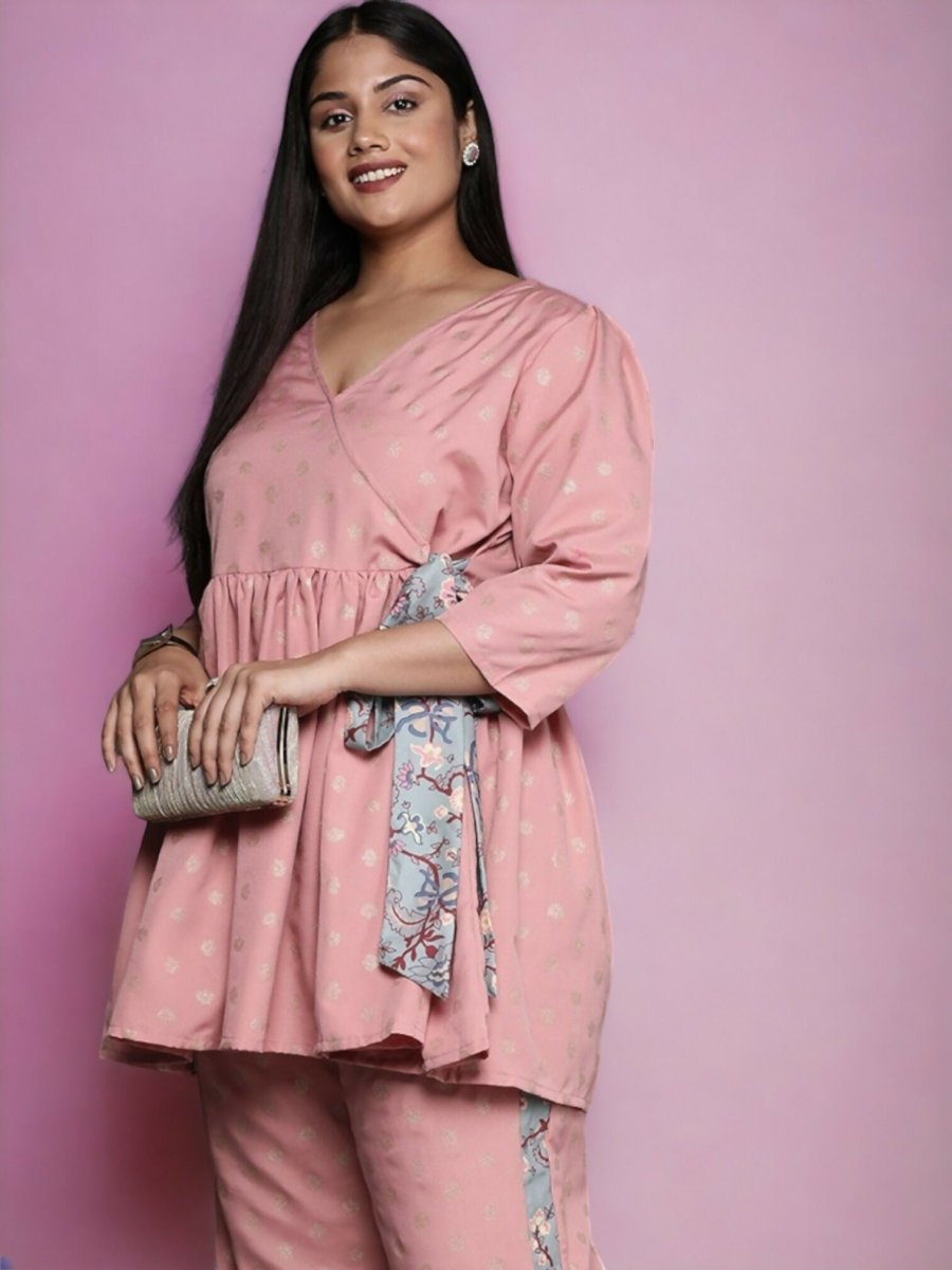 Ahalyaa Women's Traditional wear Tunic - Pink - Distacart