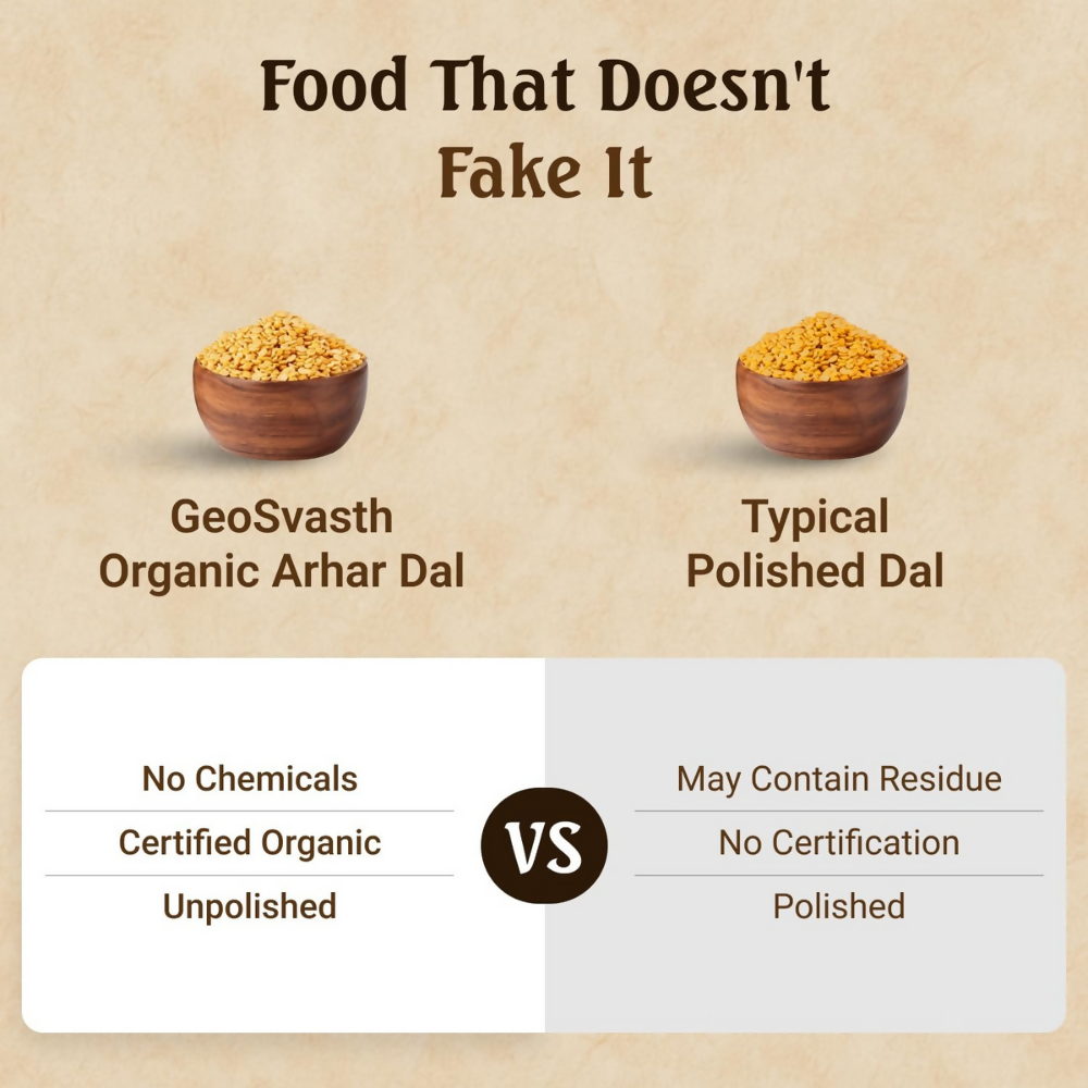 Geosvasth Organic Arhar Dal - Dista
