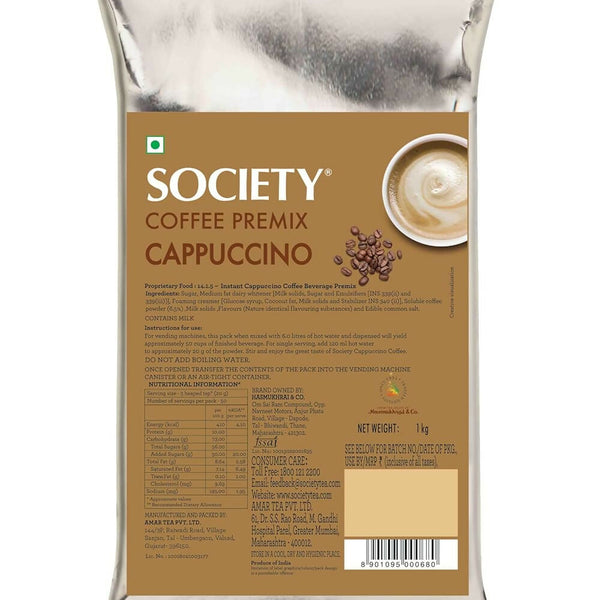 Society Cappuccino Premix Pouch