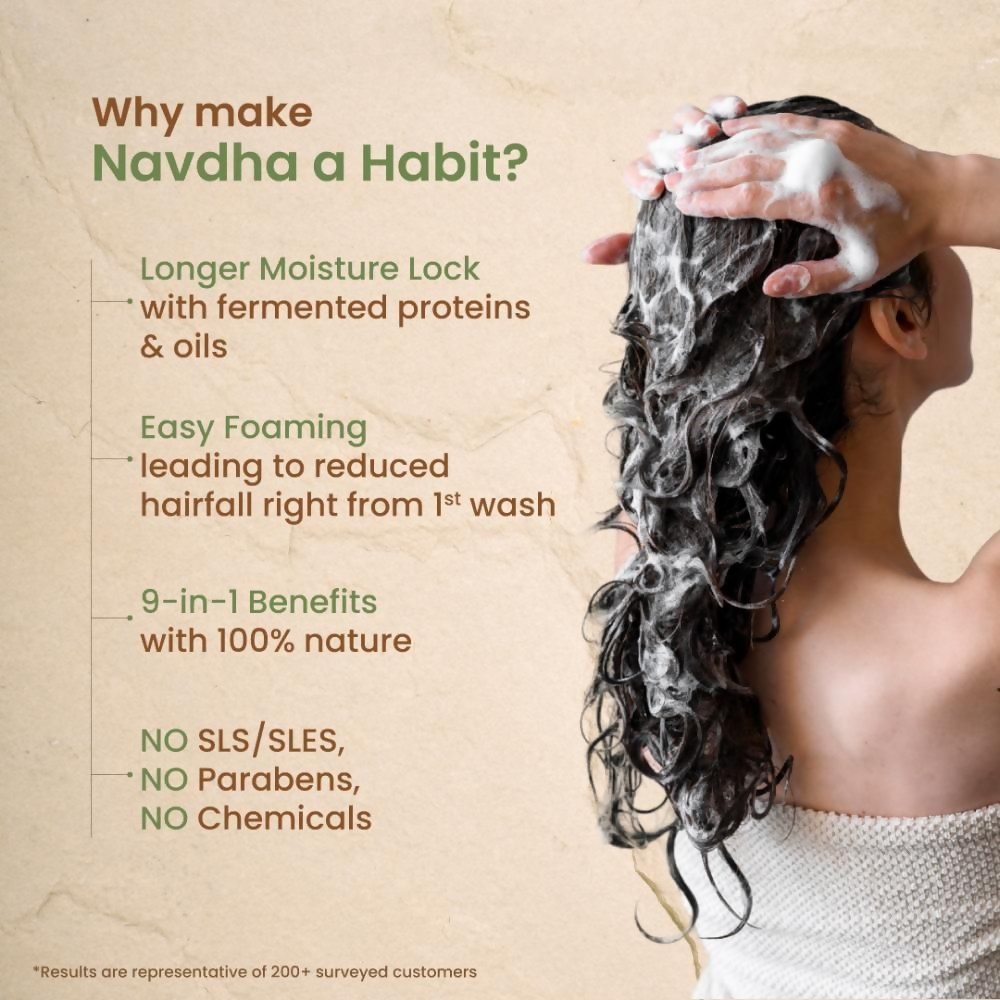 Nat Habit Aloe Peanut Navdha Shampoo - Distacart