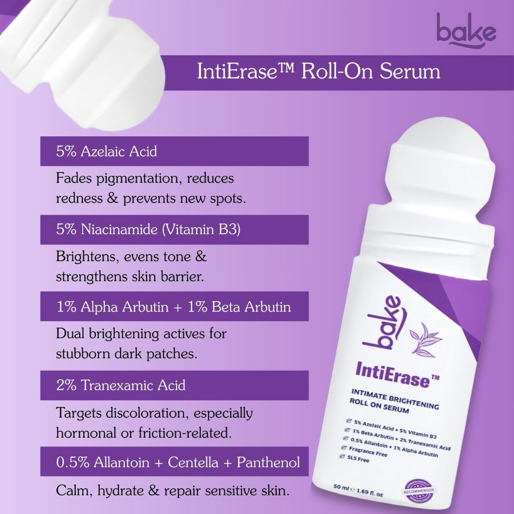Bake IntiErase™ Intimate Brightening Roll On Serum