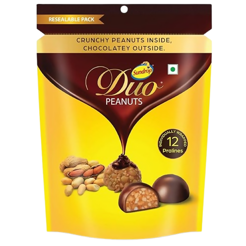 Sundrop Duo Peanuts - Crunchy & Chocolatey Pralines - Dista