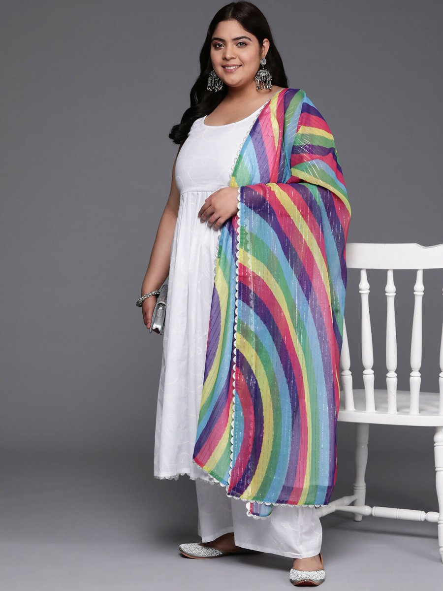 Ahalyaa Women's Traditional wear Kurta Set - White - Distacart