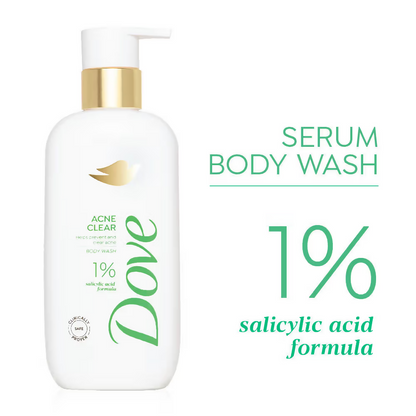 Dove Glow Recharge Exfoliating & Acne Clear Serum Body Wash Combo - Distacart
