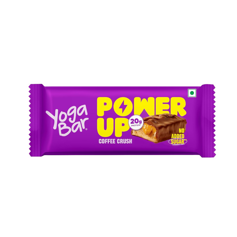 Yoga Bar Power Up 20g Protein Bar, Coffee Crush - Distacart