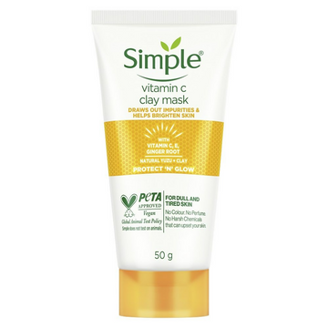 Simple Protect N Glow Vitamin C Brighten Clay Mask - Distacart