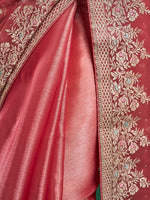 Thumbnail for kasee Floral Embroidered Silk Blend Saree - Distacart