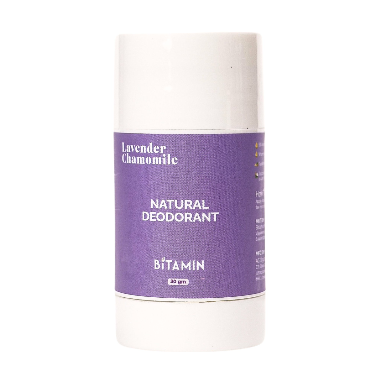 Bitamin Lavender Chamomile Natural Deodorant Roll On - Distacart