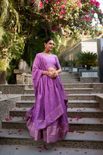 Thumbnail for Evanik Women Pure Chanderi Plain With Zari Weaving Work Border Stitched Lehenga With Unstitched Blouse Dupatta(Up to 42)
