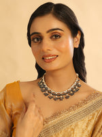 Thumbnail for Nuyug 22K Gold Plated Azure Dusk Kundan Necklace