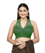 Thumbnail for Joban Fashion Women's Green Embroidered Stitched Blouse