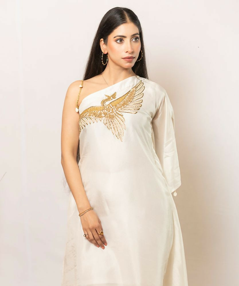 Timaraa Ivory Lumina Silk Co-Ord Set - Dista