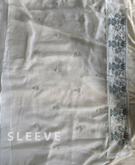Thumbnail for KC Heavy Chiffon Silk White Hand Embroidered Straight Suit For Women Wedding - Dista