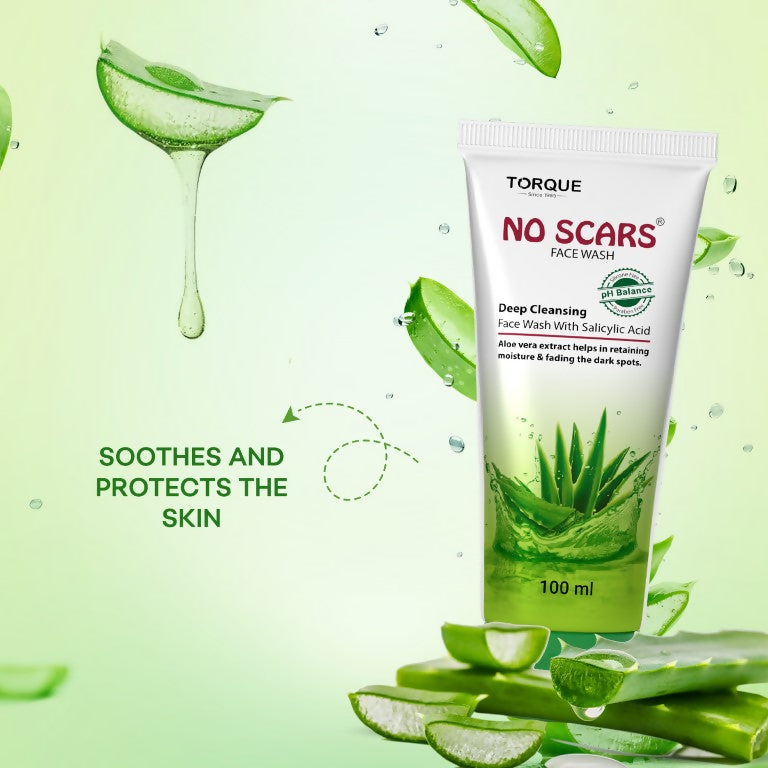 Torque's No Scars Aloevera Face Wash For Deep Cleansing - Distacart