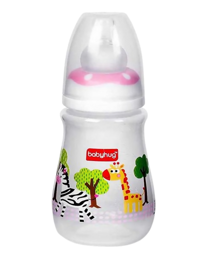 Babyhug Drop Anti- Colic Sterilizable Feeding Bottle Pink - Distacart