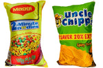 Thumbnail for Unique Fashion Pack of 2 Microfibre Filled Reversible Cushion For Kids - Maggie And Uncle Chips - Distacart