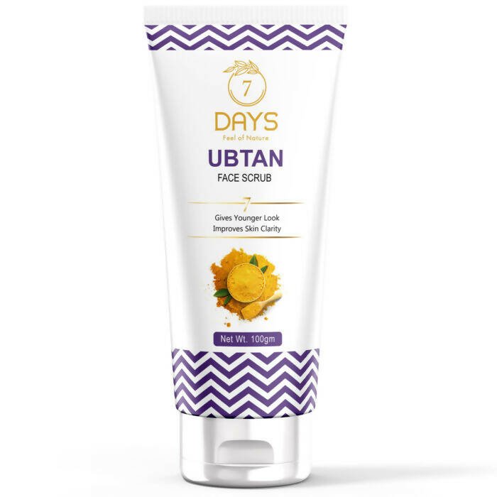 7 Days Ubtan Face Scrub with Turmeric & Walnut - Distacart