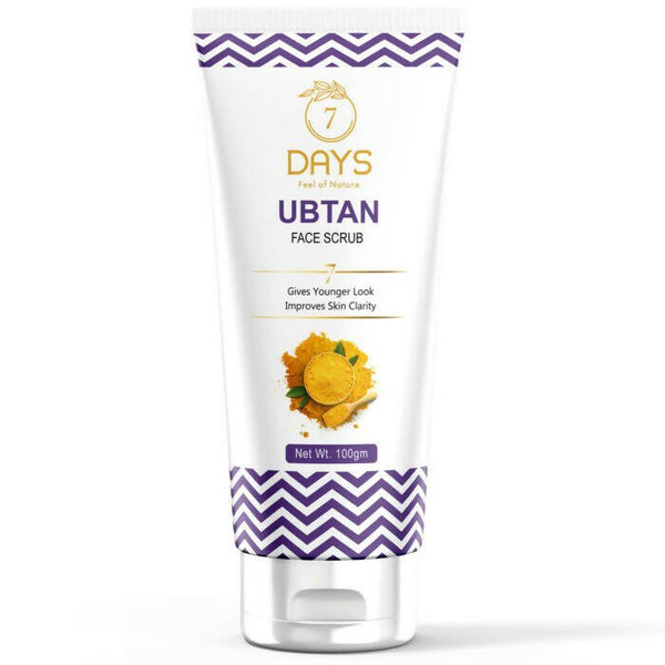 7 Days Ubtan Face Scrub with Turmeric & Walnut - Distacart
