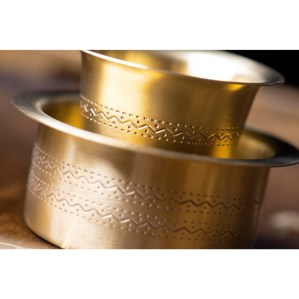 Sidapur Brass Dabara - Etched Matt - Dista