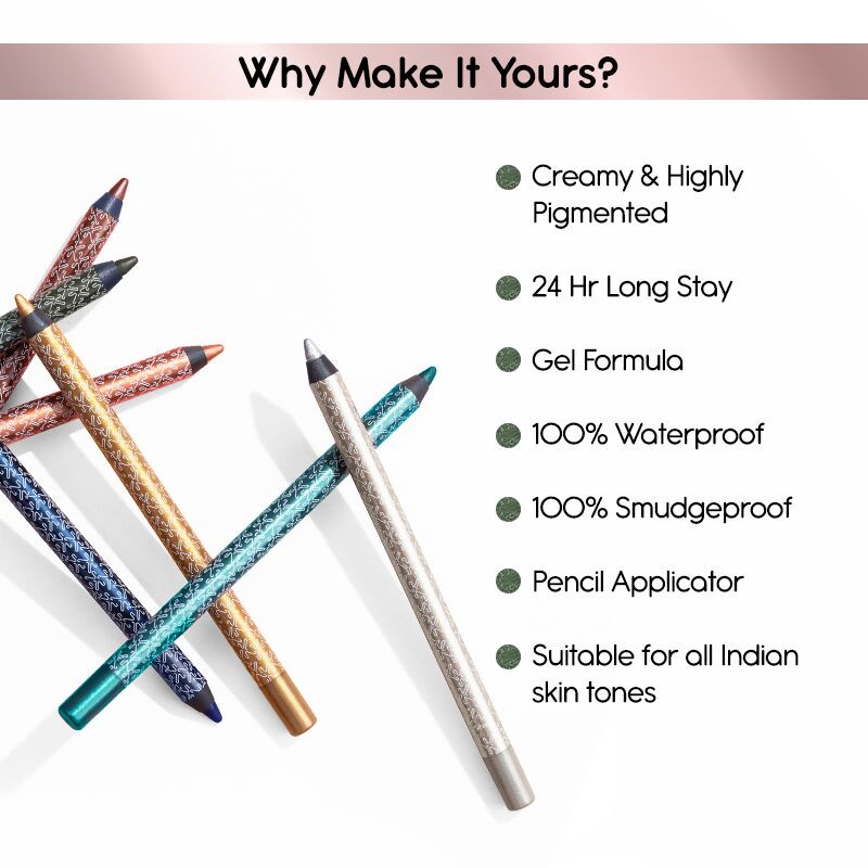 Kay Beauty Gel Eye Pencil - Olive - Distacart