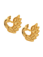 Thumbnail for Ruby Raang Gold Peacock Earrings