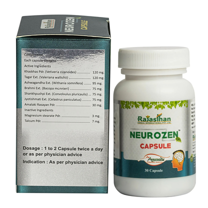 Rajasthan Herbals Neurozen Capsules - Distacart