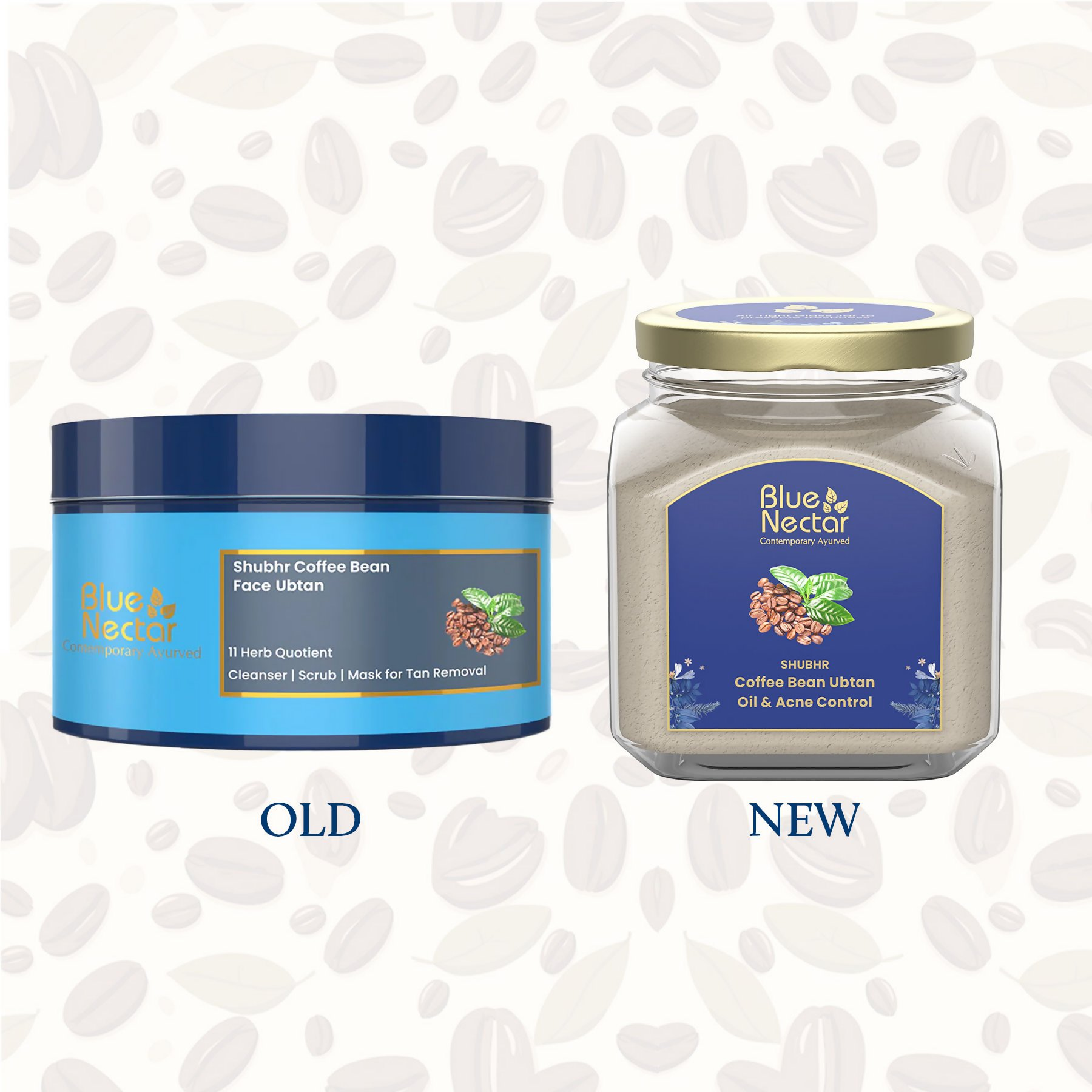 Blue Nectar Coffee Bean Ubtan Face Pack - Distacart