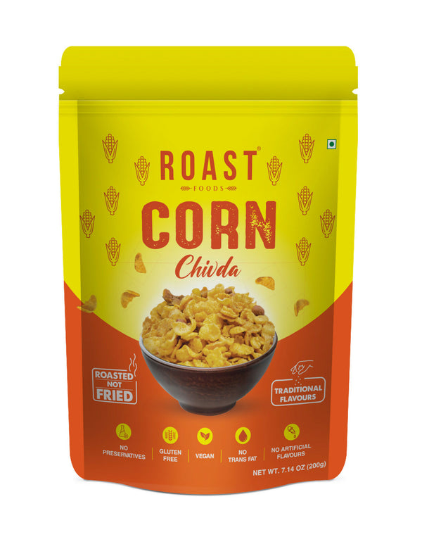Roast Makhana Corn Chivda