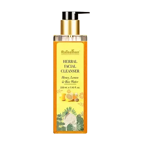 Rajasthan Herbals Herbal Facial Cleanser with Honey, Lemon & Rice Water