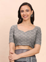 Thumbnail for Astita Linen Cotton Black Saree