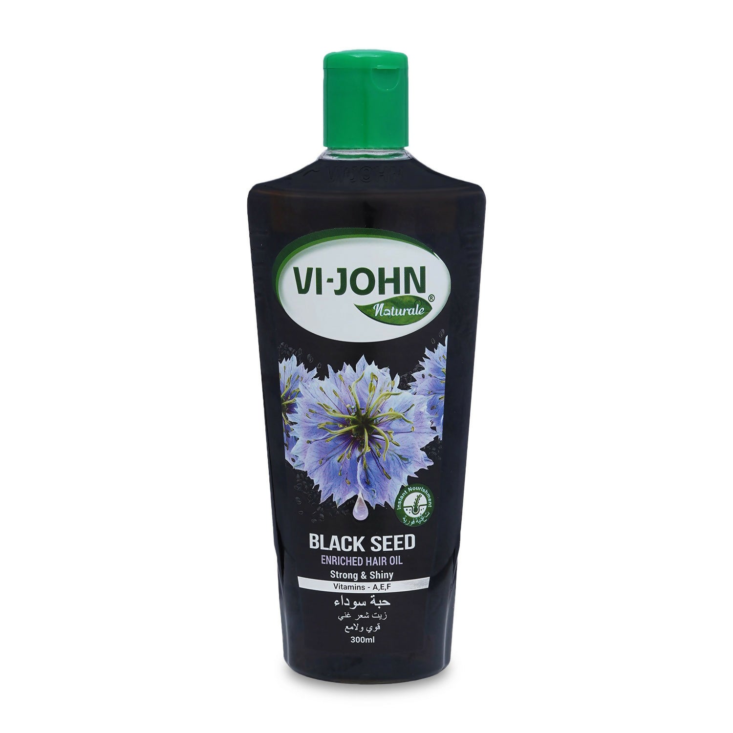 VI-JOHN Naturale Black Seed Enriched Hair Oil Strong & Shiny with Vitamin A.E & F - Distacart