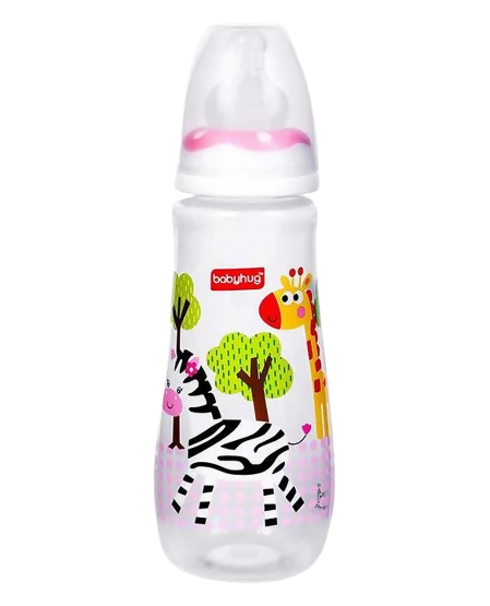 Babyhug Drop Anti- Colic Sterilizable Feeding Bottle Pink - Distacart