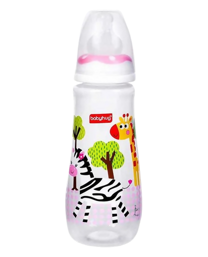 Babyhug Drop Anti- Colic Sterilizable Feeding Bottle Pink - Distacart