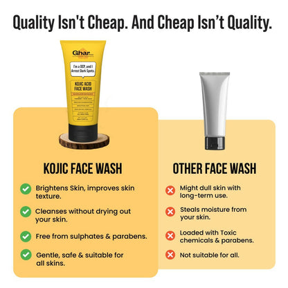Ghar Soaps Kojic Acid & Turmeric Face Wash - Distacart