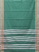 Thumbnail for Light Green Bamboo Cotton Saree with Checks Design No Blouse - Global Threads - Distacart