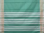 Thumbnail for Light Green Bamboo Cotton Saree with Checks Design No Blouse - Global Threads - Distacart