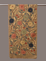 Thumbnail for Light Green Kalamkari Hand Painted Woolen Handloom Stole with Floral Design - Global Threads - Distacart