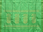 Thumbnail for Light Green Uppada Silk Handloom Saree with Karpur Pallu Design - Global Threads - Distacart